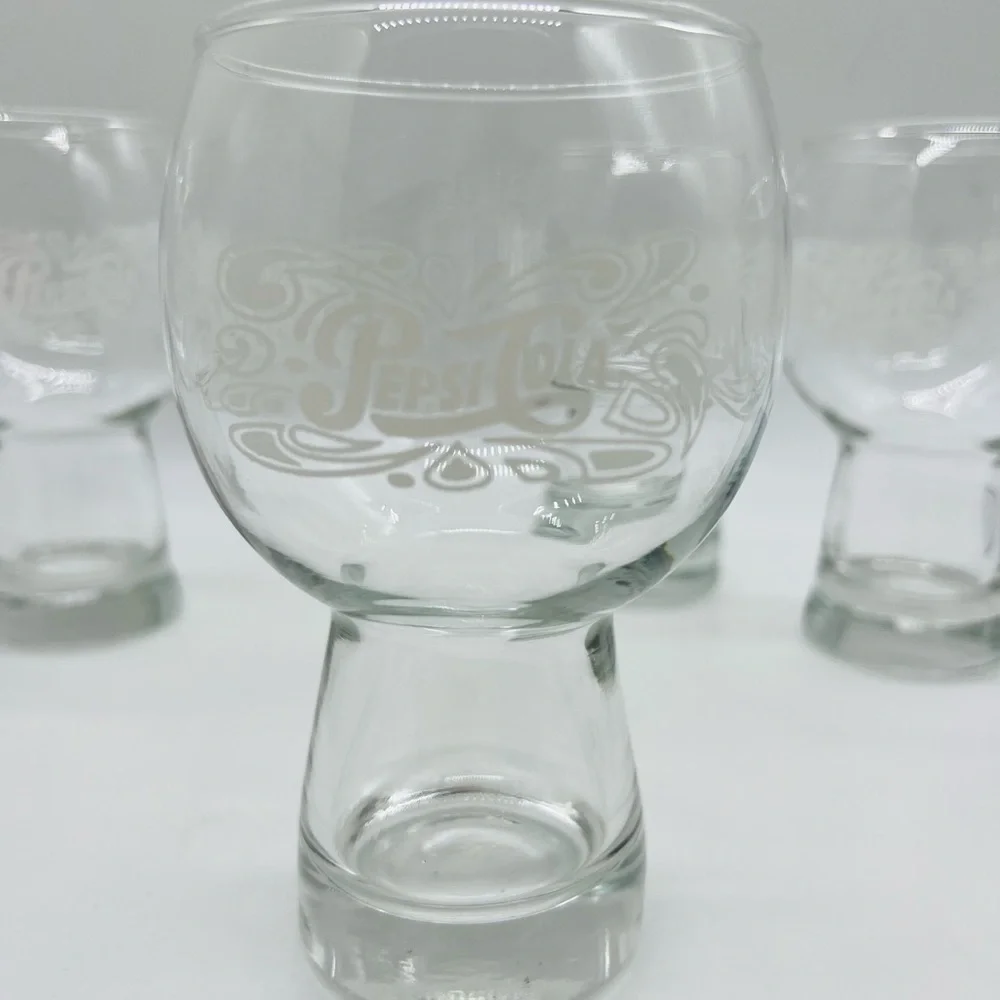 SET OF 6 PEPSI-COLA VINTAGE 70’S GLASSWARE